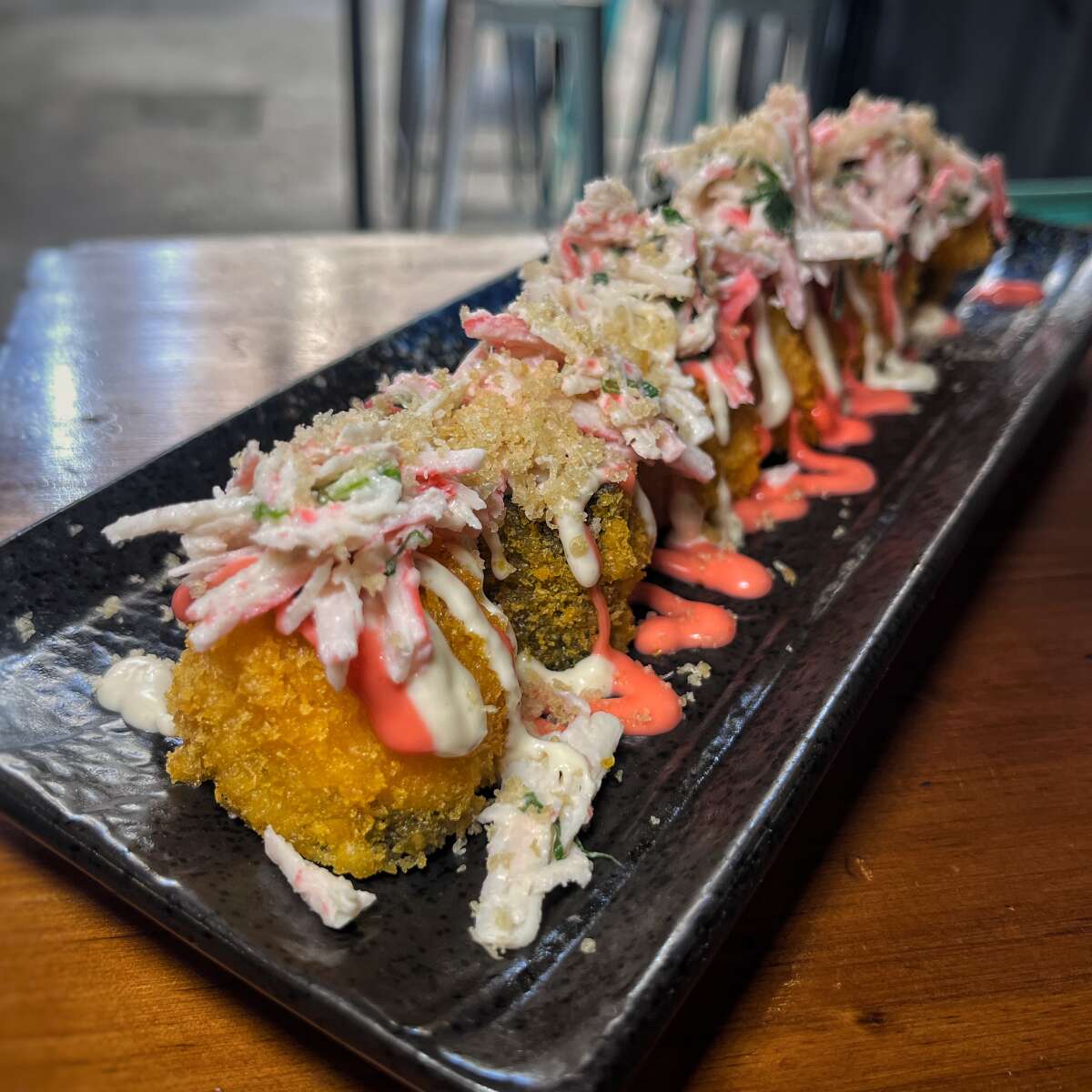 Rollitos de salmón crocantes 6 uni.